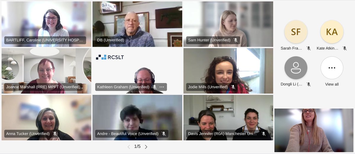 ParkinsonsEN's tweet photo. The Speech &amp; Language Therapy #Parkinsons Clinical Excellence Network held their first AGM this morning. 
It was fantastic to bring people together to network &amp; hear about the developments in SLT to support people with Parkinson’s. Here are some of the smiley faces! https://t.co/nsG7o9ZuPI