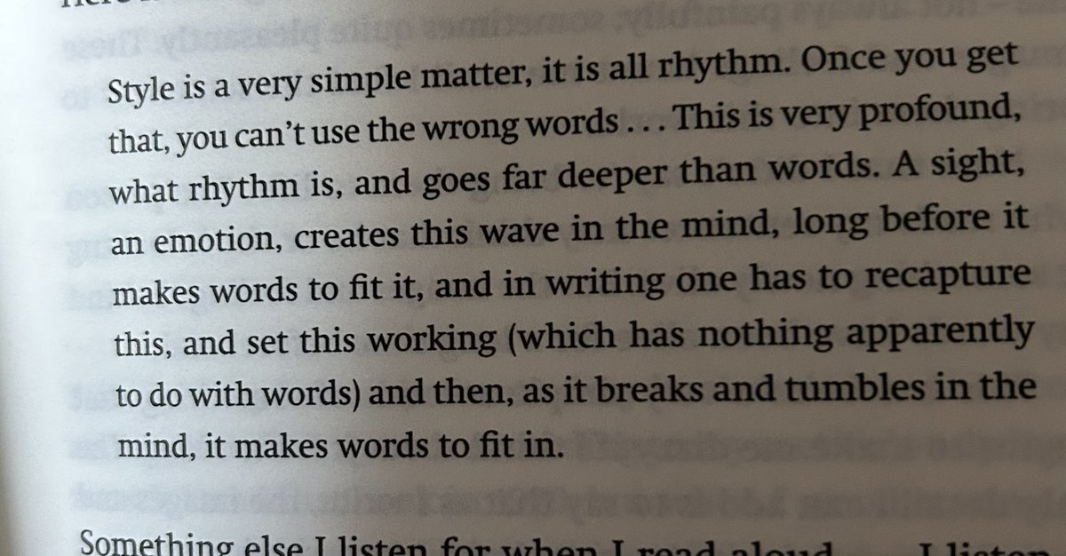 Virginia Woolf on style and rhythm