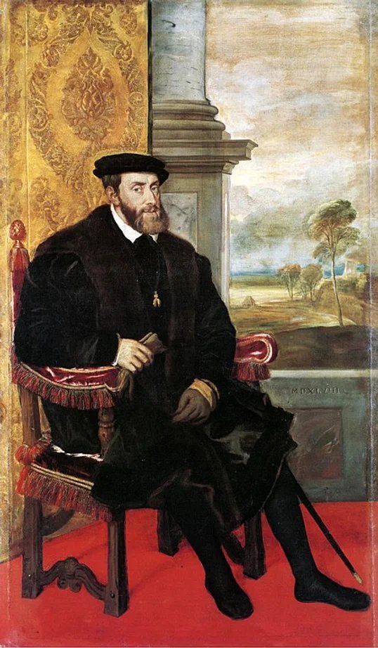 Charles V would abdicate his throne in 1556 after a series of failed wars with the French. #HolyRomanEmpire #CharlesV