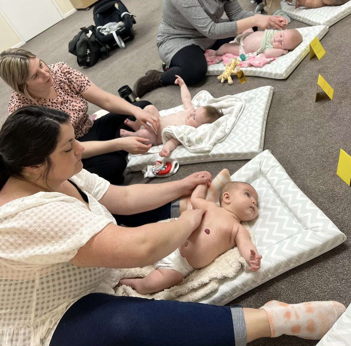 Such a wonderful time as always at our Infant Massage class 💕 The mums and their beautiful babies are all doing so well, learning together and from each other too ☺️💕 #bonding❤️ #attachmentparenting #attachmentstyles