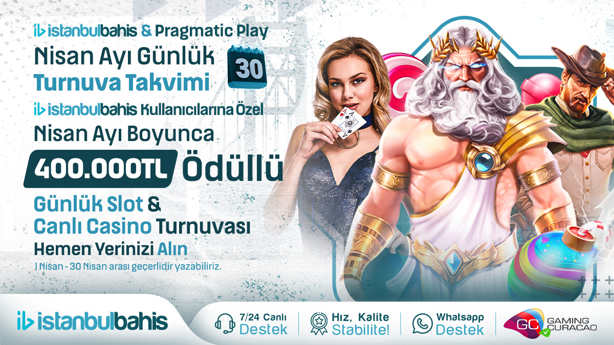 ⚡️  #TrendGroup 'ta Nisan Ayı Boyunca Pragmatic Play Oyunlarında 400.000TL Ödüllü Turnuva Başladı ⚡️

📌24-25 Nisan Tarihlerinde Pragmatic Play Canlı Casino Oyunlarında Oyna , Eğlenceyi Kazanca Çevir ❗️

🎯t.ly/istanbulbahisg…