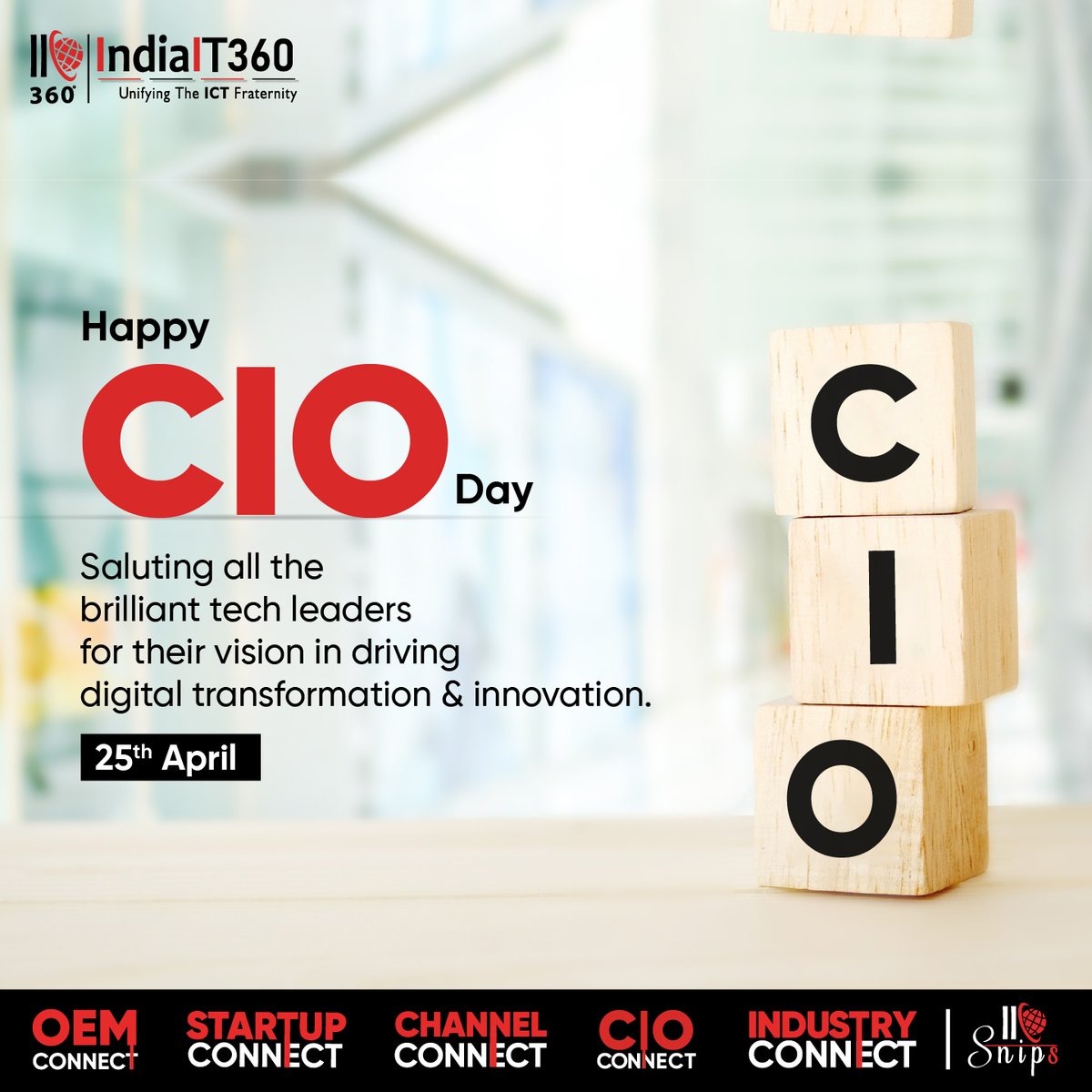 IndiaIT360's tweet photo. “As CIOs, we should be business strategists first, technologists second.” —Jody Davids, Former CIO, PepsiCo.
Happy CIO Day.
#DigitalLeadership #TechInnovation #BusinessStrategy #ITExcellence #CIOConnect #IndiaIT360 https://t.co/1iRc3oWXGx