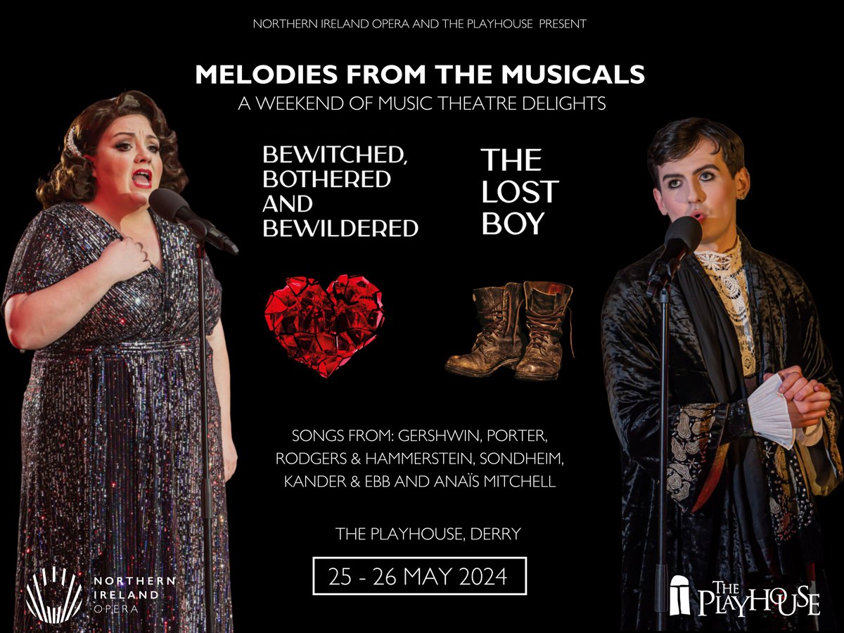 Just over a month until we're back @PlayhouseDerry with our last two #SalonSeries events - find out more in the link and get a special offer if you book both shows!
@ArtsCouncilNI @WendyMFerguson @cammenzies @VisitDerryNews @VisitDerry #musicals #cabaret
derryplayhouse.co.uk/article/melodi…