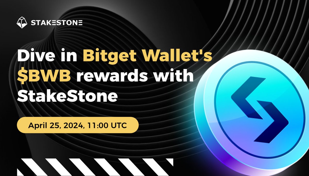 Stake_Stone's tweet photo. 🎙️ AMA w/ Bitget Wallet about $BWB rewards
⏱️ April 25th, 11:00 AM UTC

Dive in with @BitgetWallet to know more about how to win  BWB points!

Join the space: https://t.co/XhCac53YQq https://t.co/u8iYwpNnAR