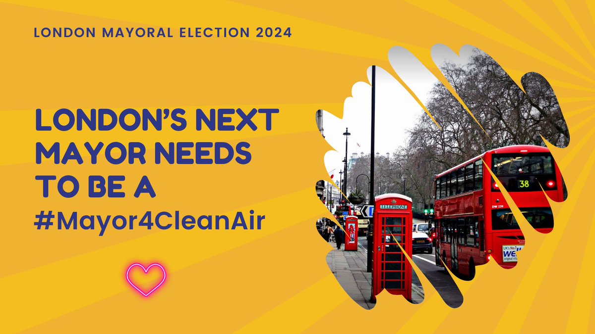 🥳 Thank you @robblackie for supporting our #Mayor4CleanAir election asks. Rob:
👉 Supports WHO #AirPollution limits
👉 Has a manifesto commitment to highlight the impact of #WoodBurning
👉 Is committed to #SchoolSuperZones
👉 Supports one website for London's pollution data.