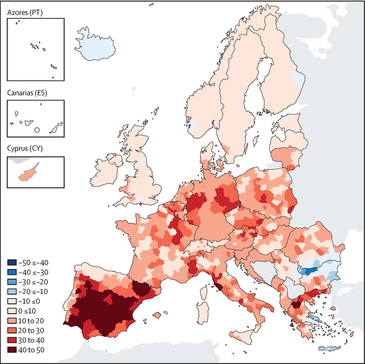 ' ☀️📈 The European State of the Climate (#ESOTC) report reveals that Europe experienced a record number of days with 'extreme heat stress' in 2023.   
 
Since 1970, extreme heat has been the leading cause of #weather- and #climate-related deaths in Europe, with a substantial