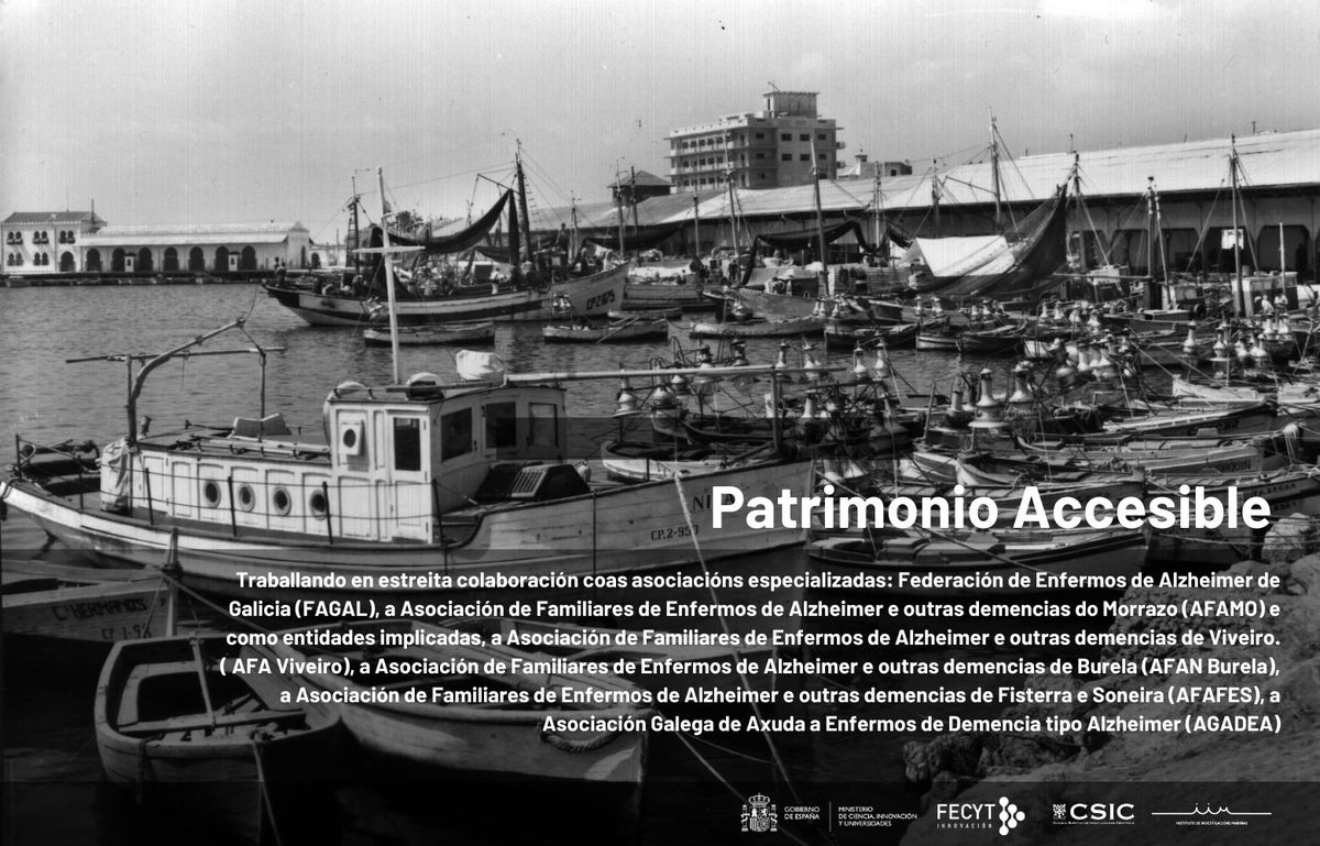 IIM_CSIC's tweet photo. 🔬🌊Mañá comeza #PatrimonioAccesible, 4 talleres sobre patrimonio arqueolóxico e marítimo para persoas con #Alzheimer que percorrerán Viveiro, Ribeira, Cee, Moaña e Burela!
Con IIM-CSIC, @csicgalicia e @incipit. Colab.: #Legar e #TerraTermarum.
ℹ👉https://t.co/WtRfT8CfQP https://t.co/ZUyBjvJnMb