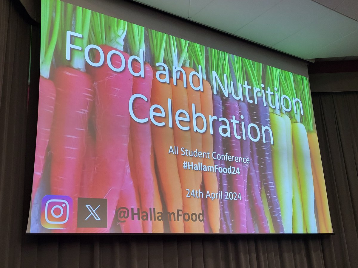 Currently enjoying interesting talks & fascinating insights at the @sheffhallamuni @HallamFood Food & Nutrition Conference 👌 Thanks @PaxmanJenny et al for inviting us along! 😊 #HallamFood