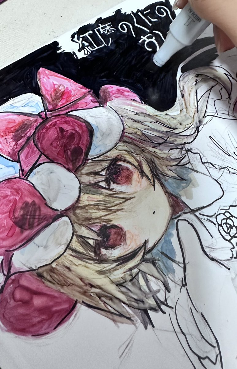 meltqc's tweet image. 絵本と色紙