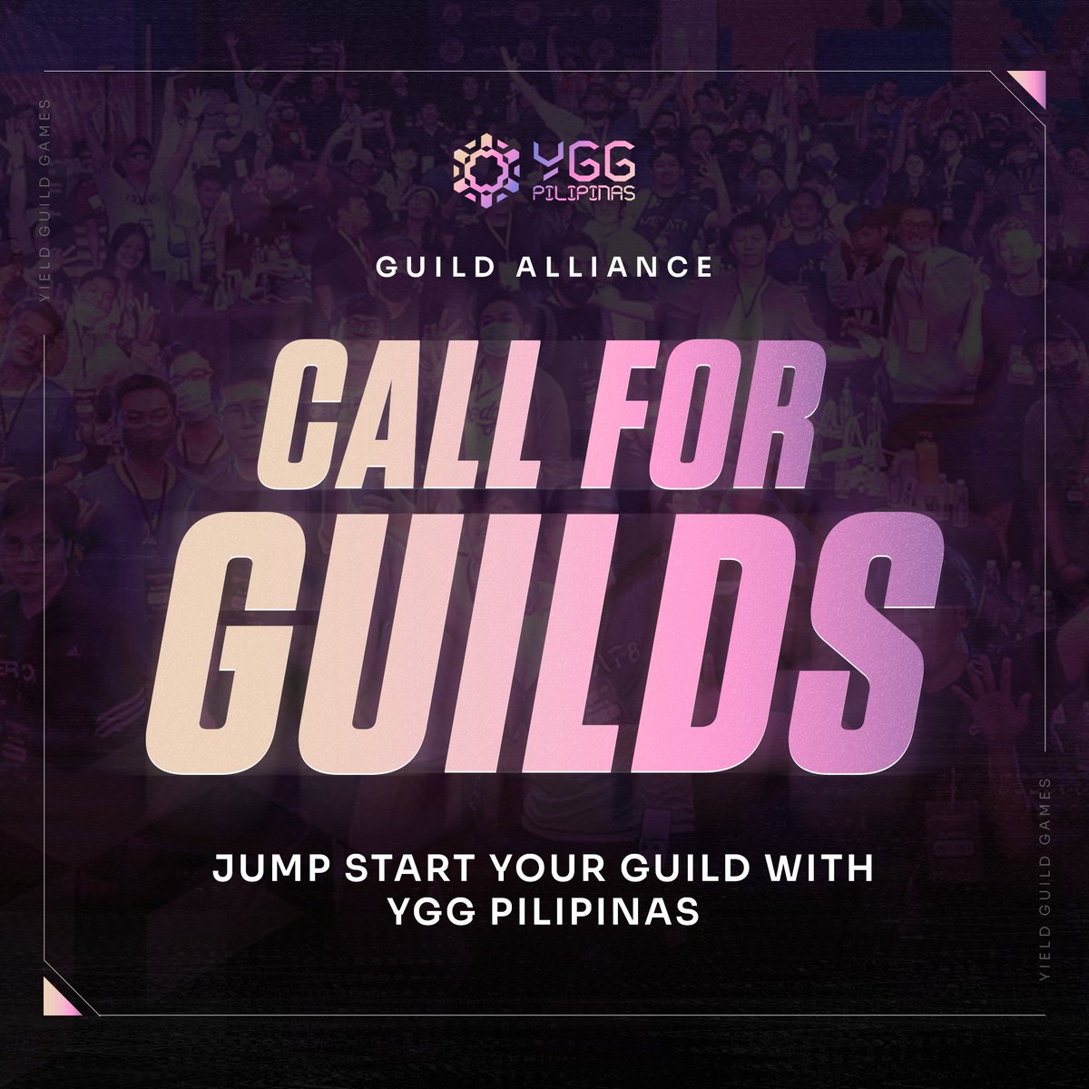 YGGPilipinas's tweet photo. GUILD OF GUILDS !!! 📷  

Calling all community builders, jump start your guild with YGG Pilipinas Guild Alliance! Rally your community members and let’s explore Web3 as one! 📷 

 Sign up here: https://t.co/nb6BSZROXv  

#WeAreYGG #TogetherWePlay #PusongYGG #IkawAngBidaSaMeta #YGGRoadtrip2024 #BiyahengWeb3