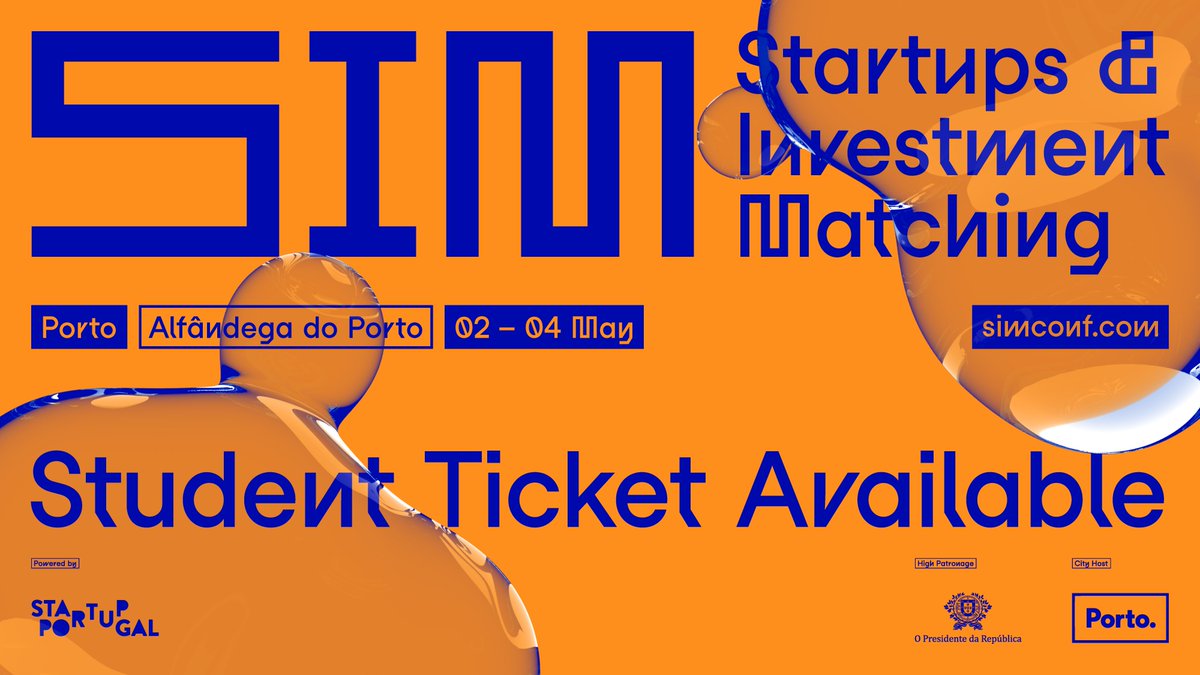 StartupPortugal's tweet photo. 🎉 Exciting news! Student tickets for SIM Conf are now on sale at a reduced price! 🎉 Immerse yourself in a world of innovation and networking: grab your tickets now at https://t.co/DBFEgorh1a and secure your spot! 🚀
#SIMConf #StudentTickets #Innovation #Networking https://t.co/OtG4ccQtXS