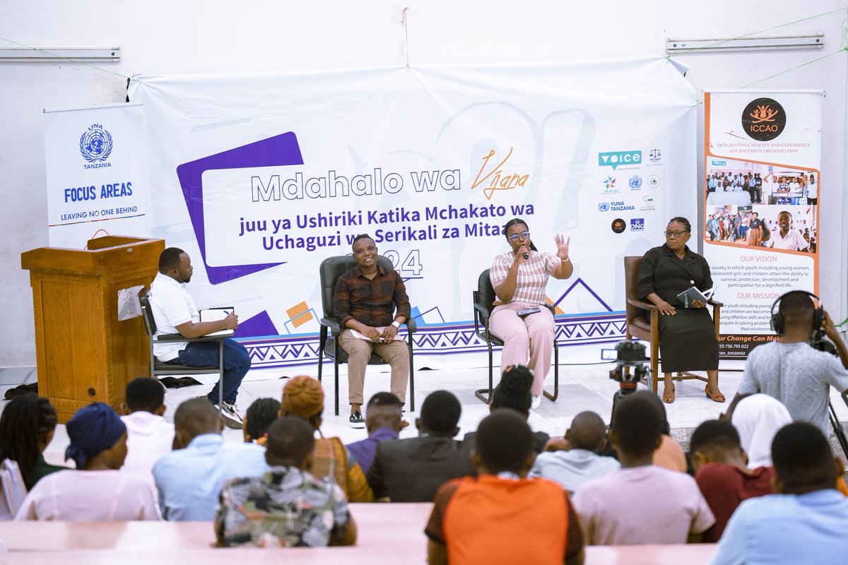 UNATanzania's tweet photo. Vijana wiiiii π₯³
Hakuna kitu kwa ajili ya vijana, bila vijana!
UNA Tanzania tukiongoza jumuiya ya mashirika ya vijana chini ya @voicetweetz tumefanya mdahalo wa vijana juu ya , 'Ushiriki Katika Mchakato wa Uchaguzi wa Serikali za Mitaa 2024'.
#YCoP
#UshirikiWaVijana https://t.co/lUetYejKad