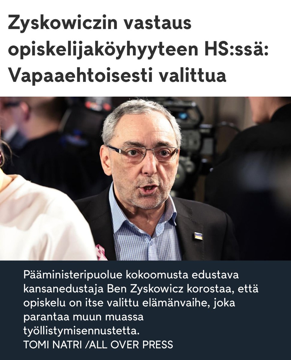 ”Kuka käski lähteä itseäsi sivistämään yliopistoon? Olisi prkl mennyt heti töihin! ” BZ viimeisestä edustajakaudesta näyttää tulevan täysi farssi. Onko kaikissa sielun- ja ruuminvoimissa edes enää?? #zyskowicz #taantuminen ⁦@kokoomus⁩