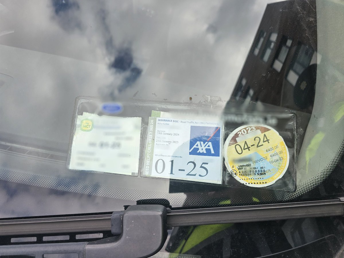 Store St Gardaí weren’t impressed when the saw this car parked in a loading bay off Capel St and neither were local residents.

The tax disc was for a different car and expired eight months ago in any case.

The insurance disc is fake - a bad one at that. 

#SaferRoads