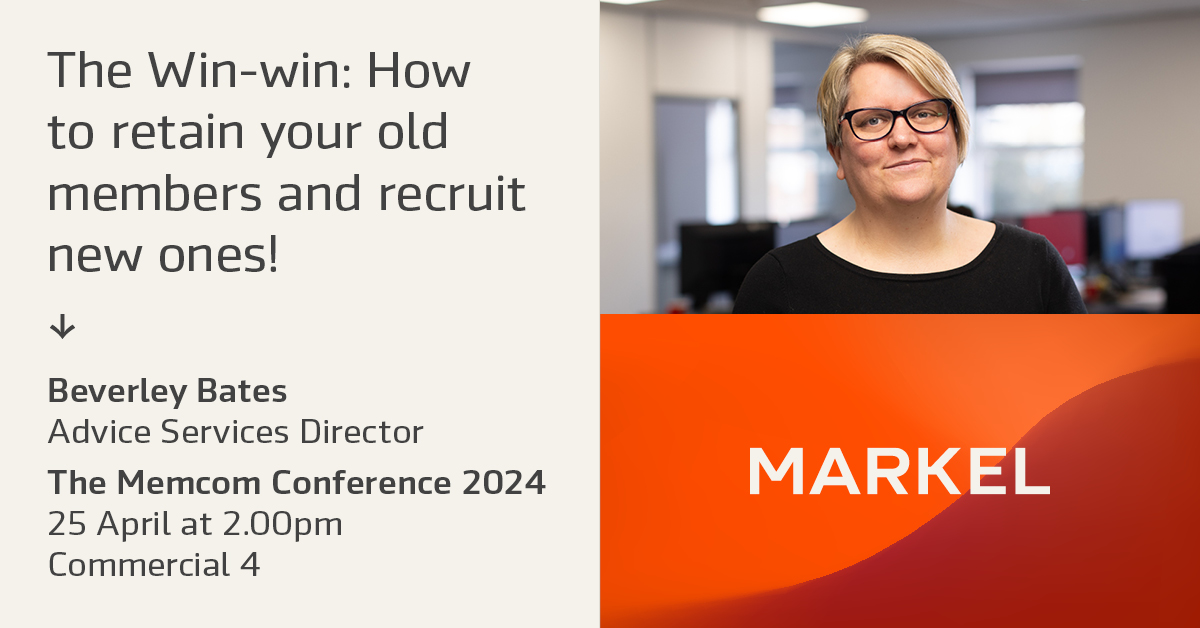 Hear from Beverley Bates, our advice services director, at Memcom 2024 tomorrow.
Head to Commercial 4 at 2pm to hear insights on member retention and recruitment, then at 2.45pm Beverley will be chairing a panel exploring how to balance community, authenticity and value.