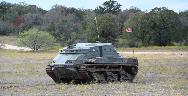 RACER advances extreme speed off-road ground autonomy -- at any scale and in any terrain -- with Phase 2. Adds new, heavy platform to scale up adaptability and capability. Watch it off-road in Texas! darpa.mil/news-events/20…