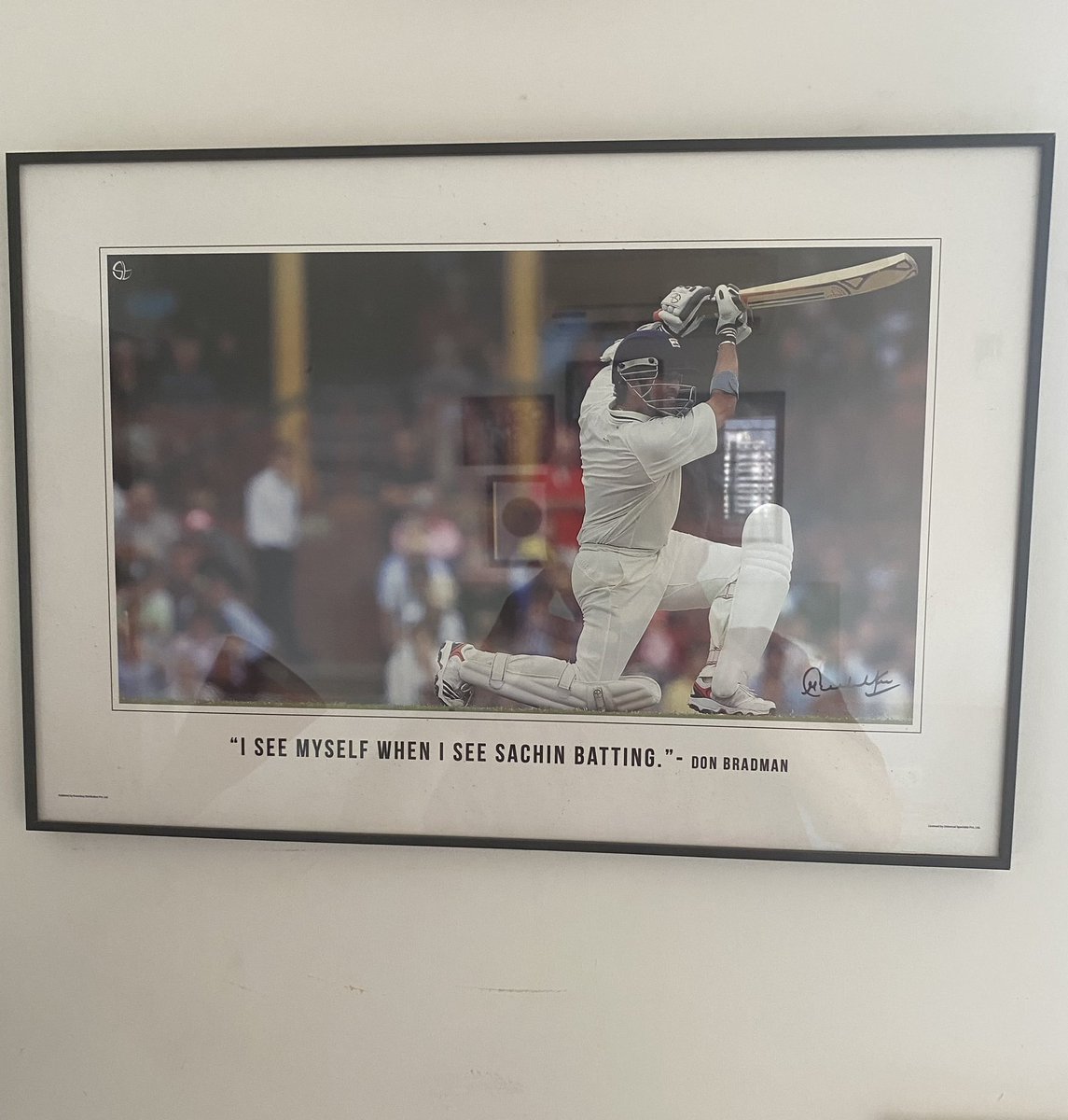 Happy birthday, Maestro @sachin_rt ….this is the picture that hangs in my son’s room and is such a treasured possession! Thank you for lighting up our lives…health and happiness always!