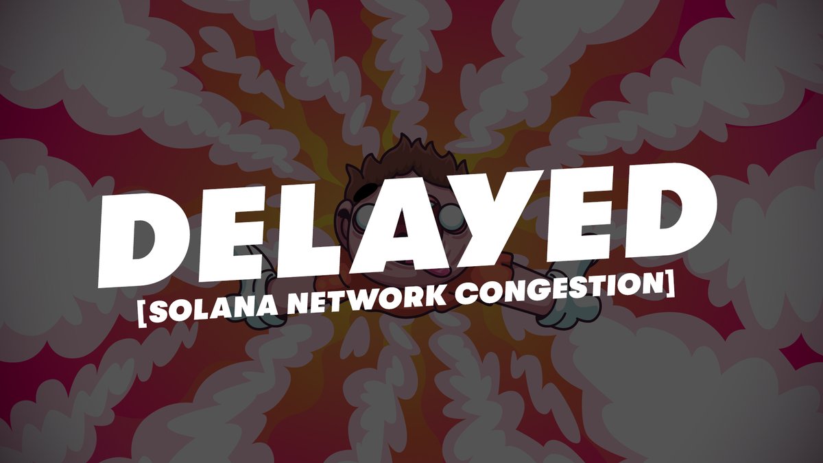 Mint postponed! 📅

We've had to post-pone the mint due to congestion on the Solana network.

We are actively resolving issues, and the updated mint date will be announced as soon as possible.

More details ➡️ discord.gg/mallstreet