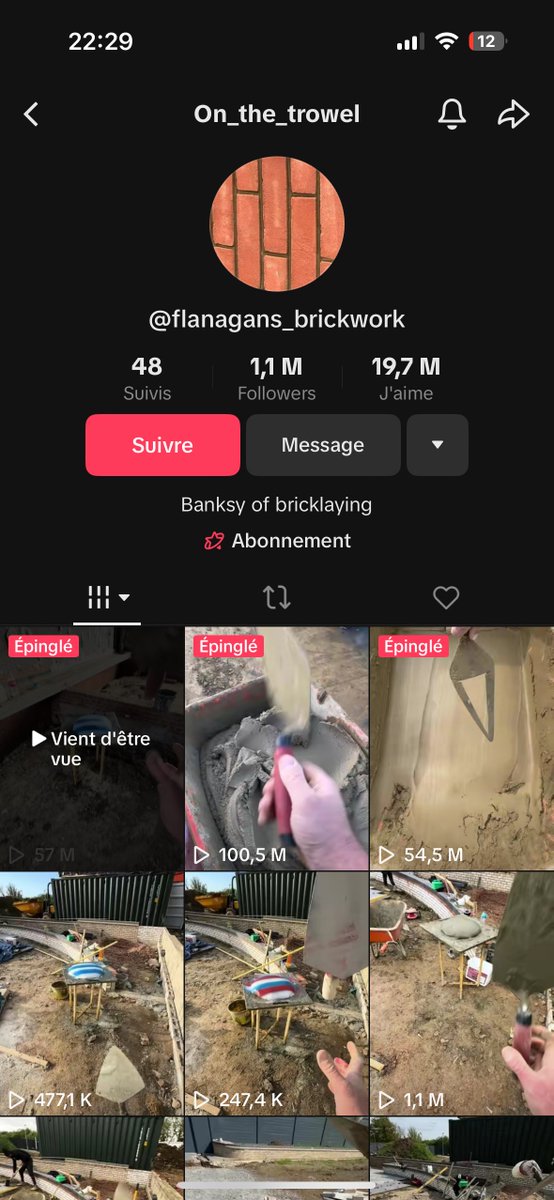 Je viens de tomber sur un compte, le mec doit faire cinq fois son salaire avec son TikTok 🤣