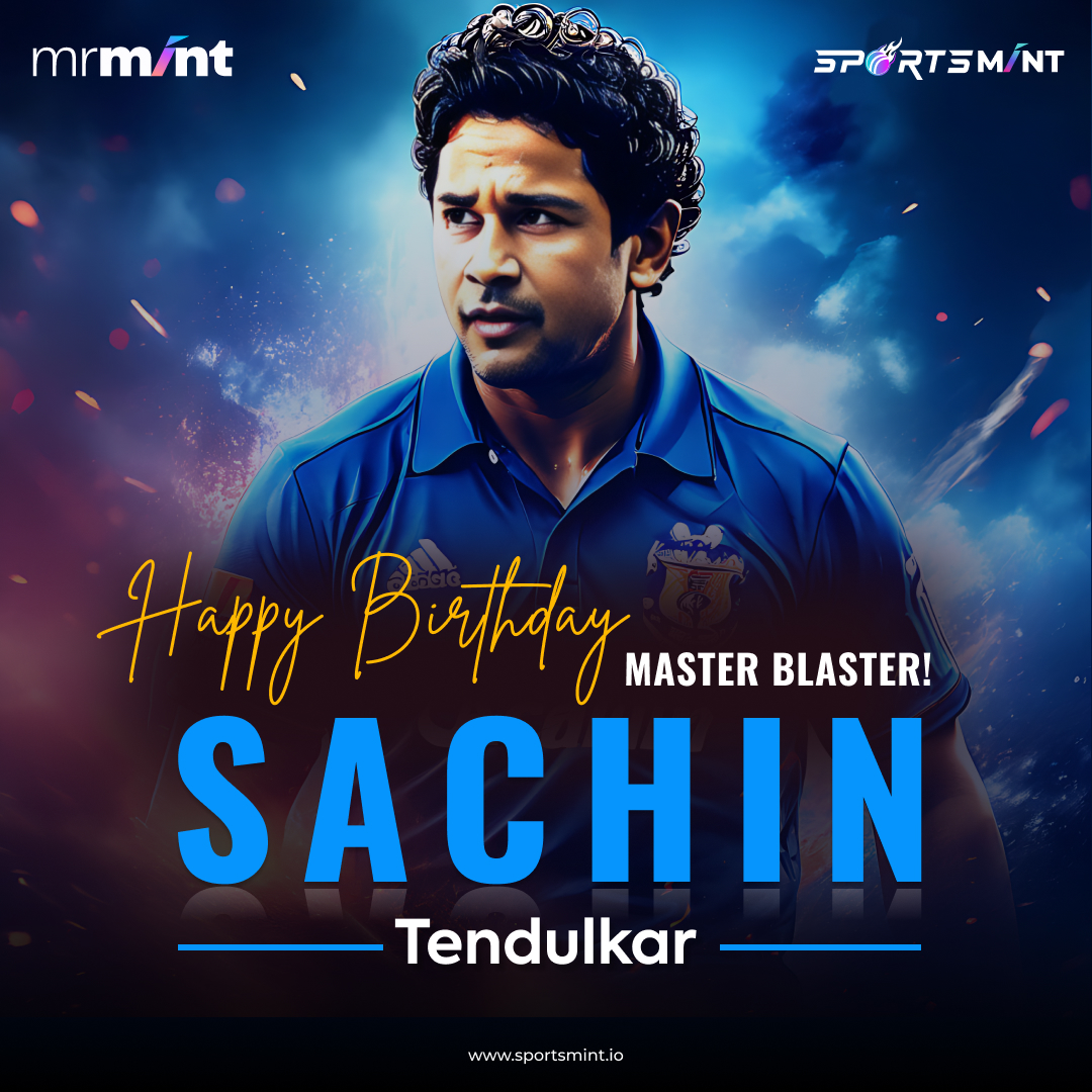 Wishing Sachin Tendulkar a day as legendary as his innings. Your greatness on and off the field continues to inspire millions.    
.
. 
. 
#HappybirthdaySachin #SportsMint #SachinTendulkar #MasterBlaster #sachinsachin #CricketLegend #IPL2024
