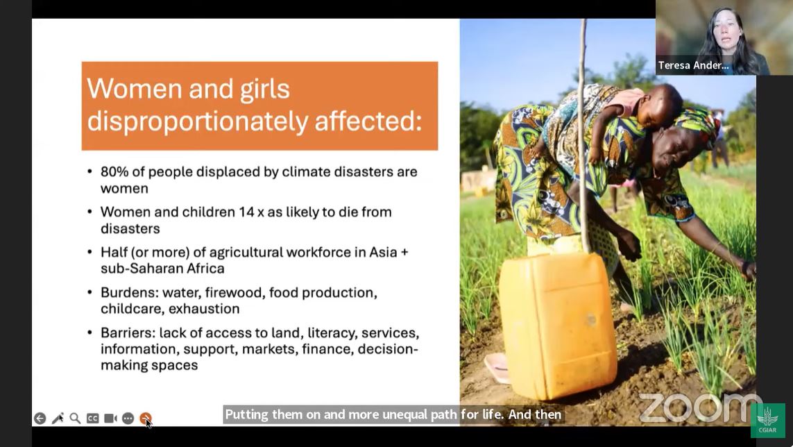 📣🌍'Climate Impacts exacerbate existing inequalities; loss of income leads to austerity, deeper poverty, lack of healthcare, education and care support'—@1TeresaAnderson @CGIAR Climate Webinar #LossandDamage: Understanding its Past, Present, and Future. :on.cgiar.org/49PrFKP
