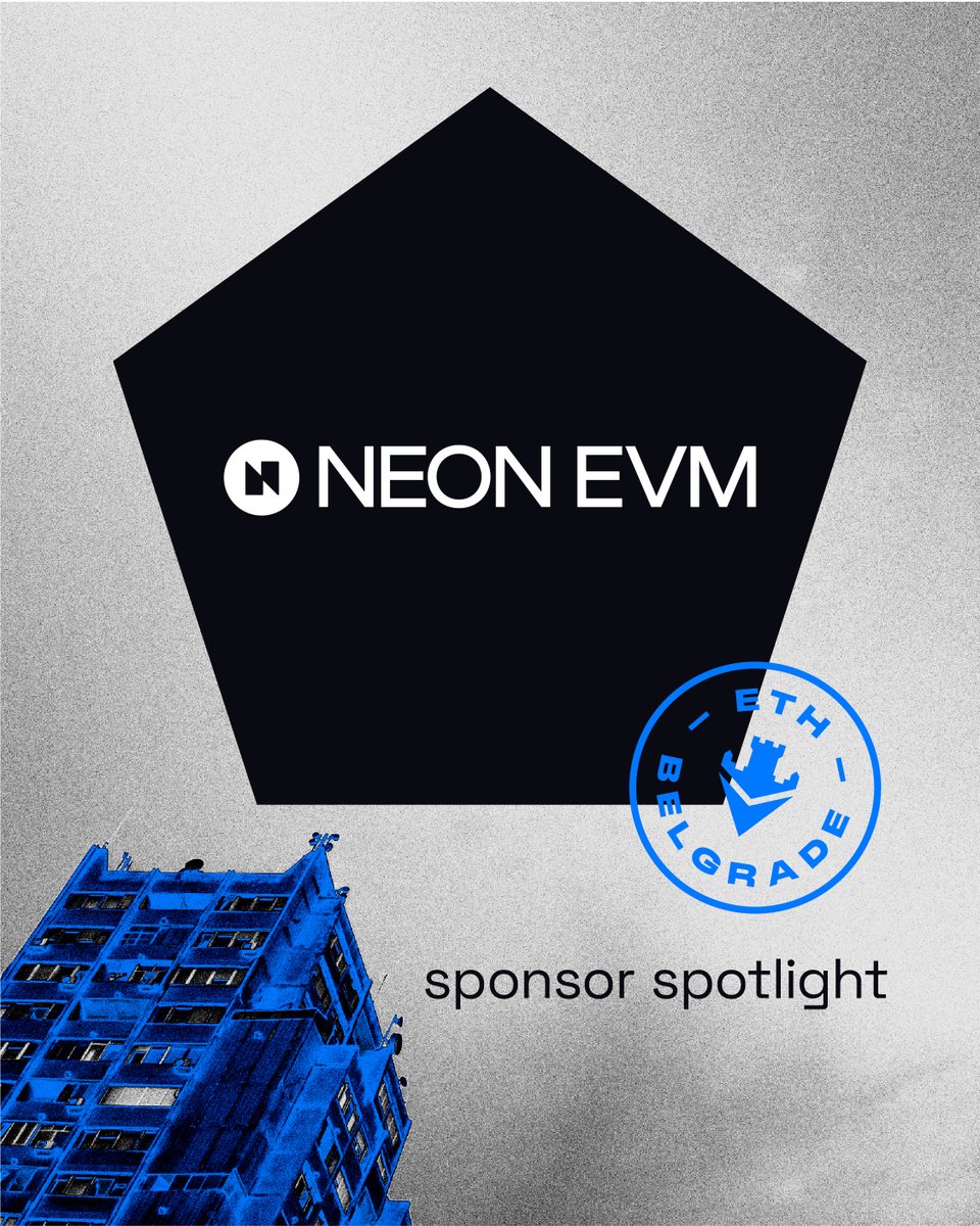 📢 NEW SPONSOR ANNOUNCEMENT Exciting news! @Neon_EVM just joined us as a tier 2 sponsor for ETH Belgrade Hackathon. Neon EVM is an Ethereum Virtual Machine empowering developers to build and deploy dApps seamlessly from EVM chains to Solana, all from their existing codebase.…