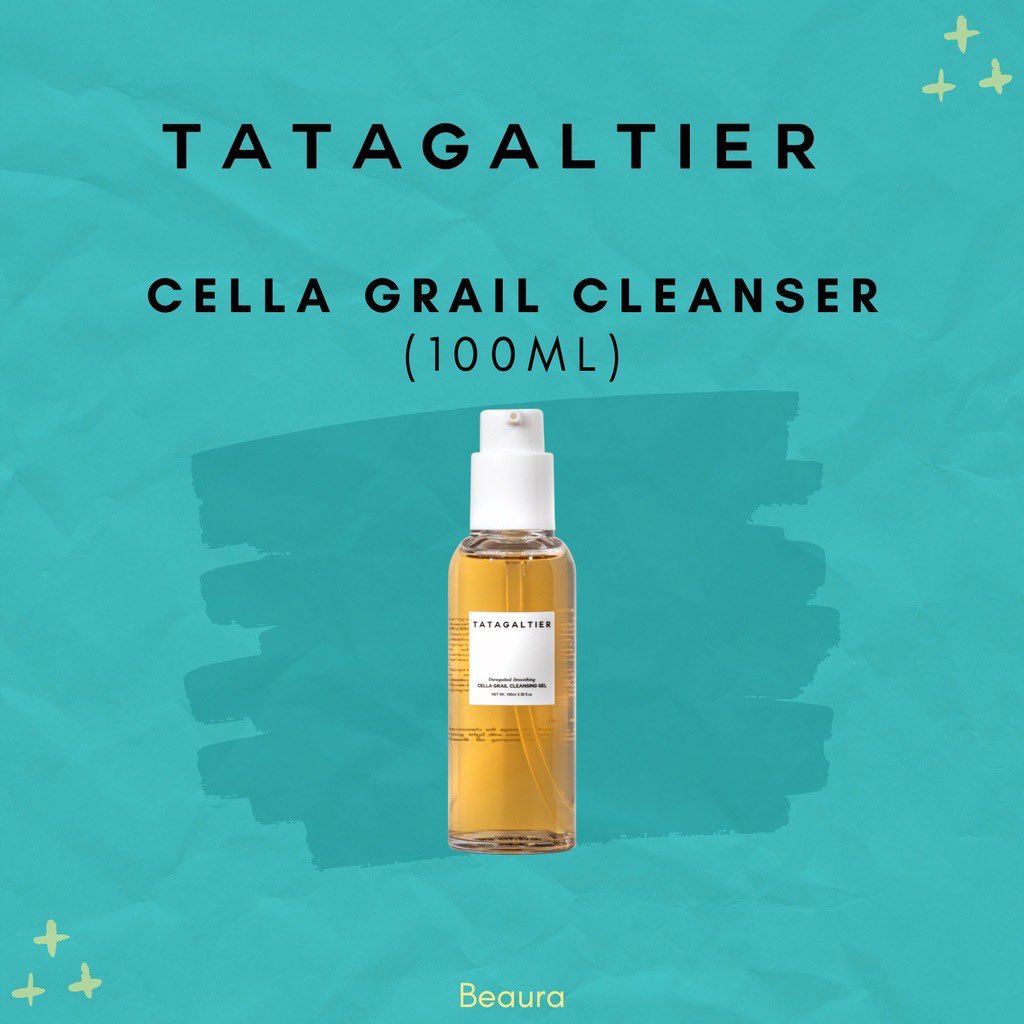 2. Tatagaltier Cella Grail Cleanser;

This cleanser paling gentle and made my skin lembut and plumpy✨

Jujur cakap this cleanser takkan buat your skin kering! 

I dah guna and it works to clean up your skin dirts 

shope.ee/9Udju7CVNh