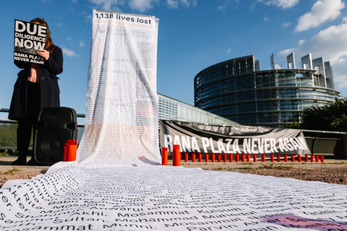 🎯Today, on the 11th anniversary of the Rana Plaza’s collapse, a reminder of corporate impunity, the @Europarl_EN took a step forward and approved the #CSDDD! With this result, there is hope for #corporateaccountability and corporate justice ✊ Read more➡️buff.ly/3QjkAeF