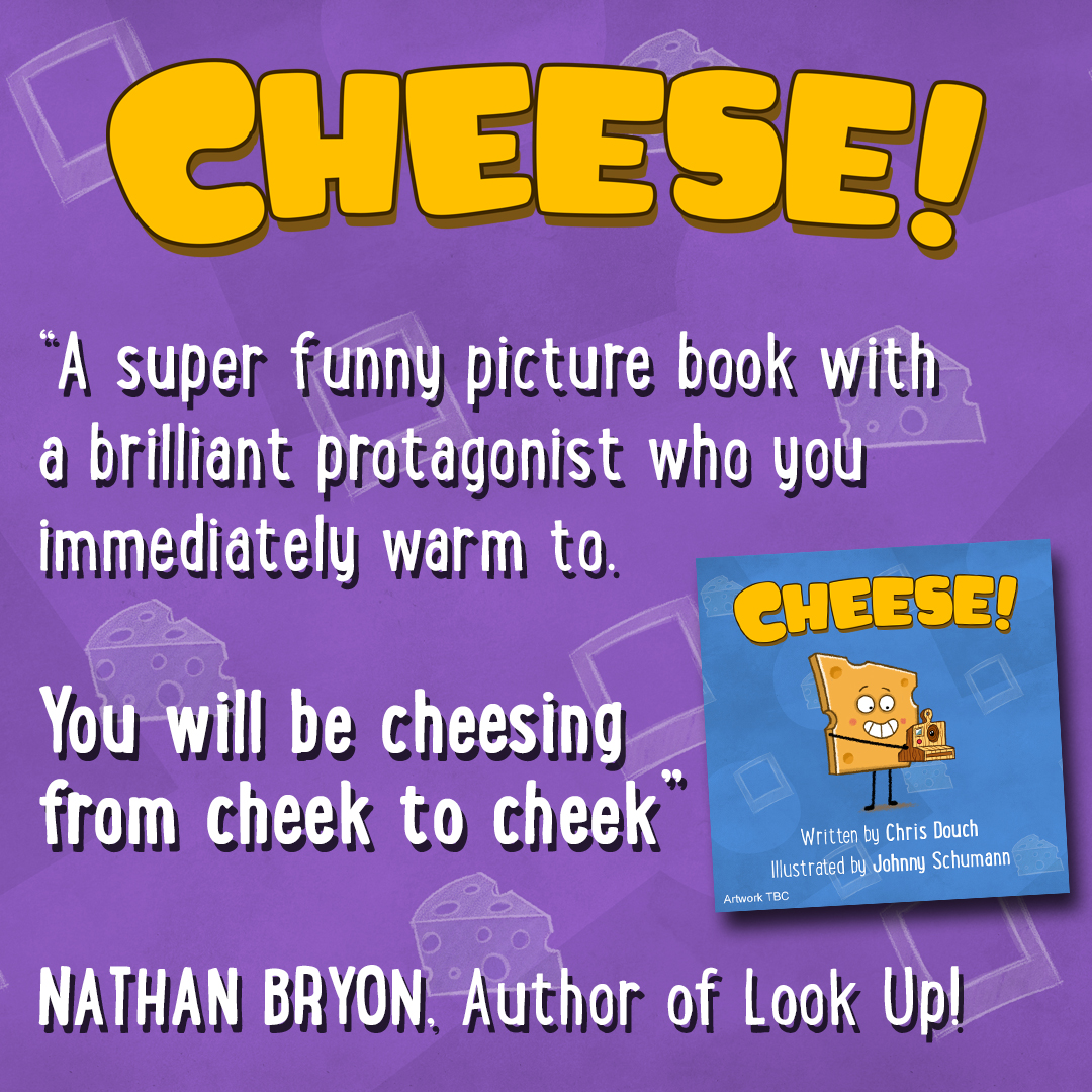 Huge thanks to the incredible @NathanBryon for taking the time to read an advanced copy of my picture book, CHEESE! The Kickstarter launches on Monday. Sign up today and be ready to preorder your copy and grab some exclusive CHEESY swag 🧀 kickstarter.com/projects/99421…