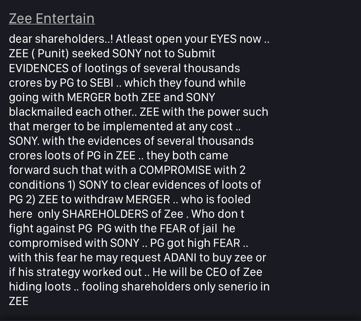 @ZEE5India Only because of this fraud looter 3% @punitgoenka 97% among them 44% who are retailers are suffering.this pig pg has compromised with SONY to give some channels to @sony_india as compensation to the charges caused while merger going on .. this pig to hide his loots @narendramodi