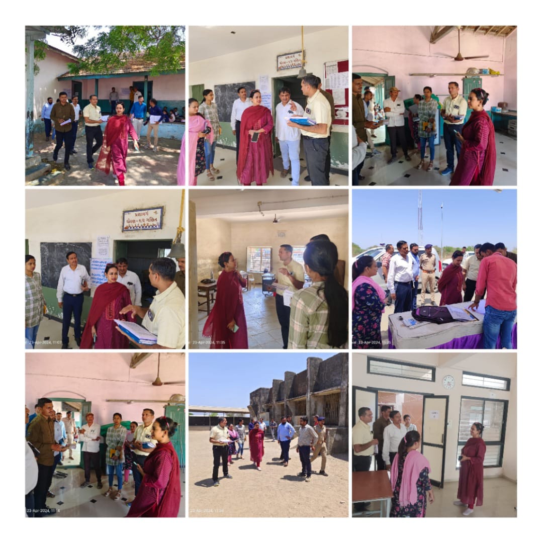 માન.જનરલ ઓબ્ઝર્વર સાહેબશ્રી એ તળાજા વિ.સ.મ.વિ.ના રાજપરાનં.૨ ના ૪-મતદાન મથકો,ક્રિટિકલ મતદાન મથકોમાં સમાવિષ્ટ ત્રાપજ ગામના ૪-મતદાન મથકો,અલંગ ગામના ૪-મતદાન મથકો,રાજપરાનં.૨ SST અને તળાજા ની SST ચેકપોસ્ટની મુલાકાત કરી તેમજ EVM સ્ટ્રોંગરૂમ અને રીસીવિંગ-ડીસ્પેચીંગ સેન્ટરની મુલાકાત કરી