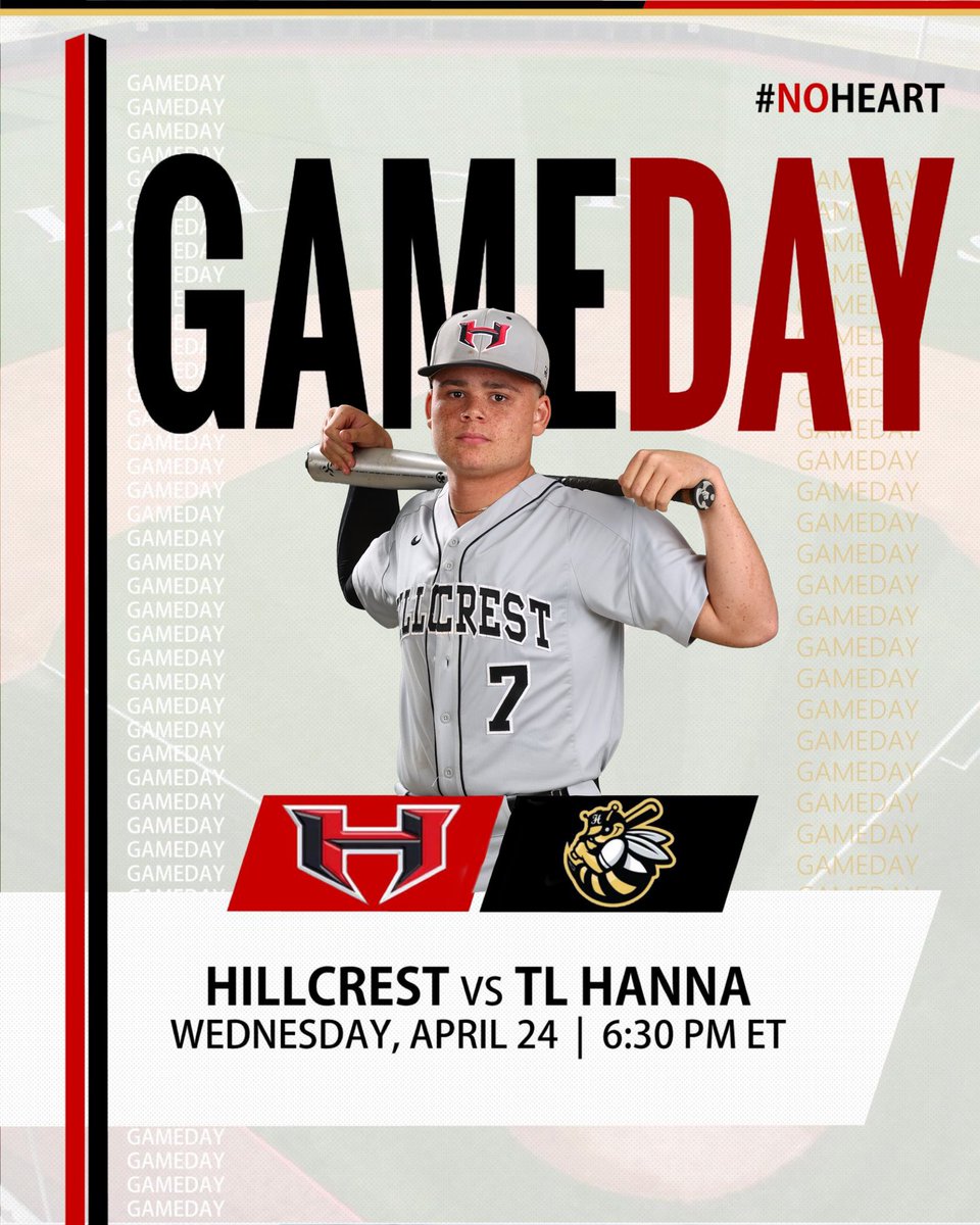 HHSRamsBaseball's tweet photo. The Rams look to take the series at TL Hanna tonight!🐏⚾️
🗓️ April 24, 2024
📍Anderson, SC
🏟️ TL Hanna High School
🆚 TL Hanna Yellow Jackets
⏰ 6:30 PM
📊 GameChanger
#NoHeart | #DBTH | #Backdown https://t.co/TTcDrdcQXy