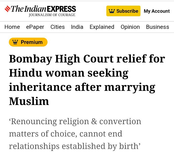pallavict's tweet photo. Read very very carefully 

A Hindu wife can’t get Muslim husband’s property but a Hindu woman who’s converted & married to a Muslim has right of inheritance 

So does that make you understand the economics of ❤️G!HAD ? 

Now let’s come to Congress #Wealth_Redistribution & #InheritanceTax plan 

Congress will take 55% of your inheritance

Muslim inheritance is governed by Muslim Personal Law currently 

Congress has promised they will not touch Muslim Personal Law

So the🤚will SNATCH only 55% of YOUR inheritance

Now tell me, isn’t CONGRESS manifesto a JAZIYA patra ?

That’s why Congress calls #TheKeralaStory a propaganda movie & REFUSES claims of ❤️ G!had made by own Congress corporator of Karnataka, father of #NehaHiremath ? 

Can we expect any NYAY from those who can’t even give justice to own corporator ? 

Do we want Mughal Shahi back in Bharat?