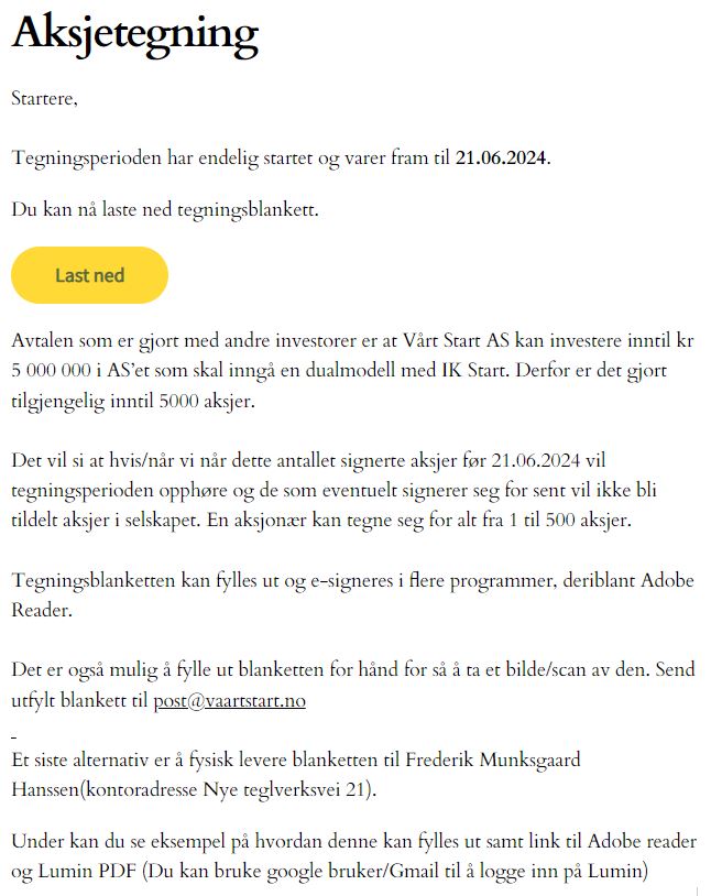 VårtStart tweet media
