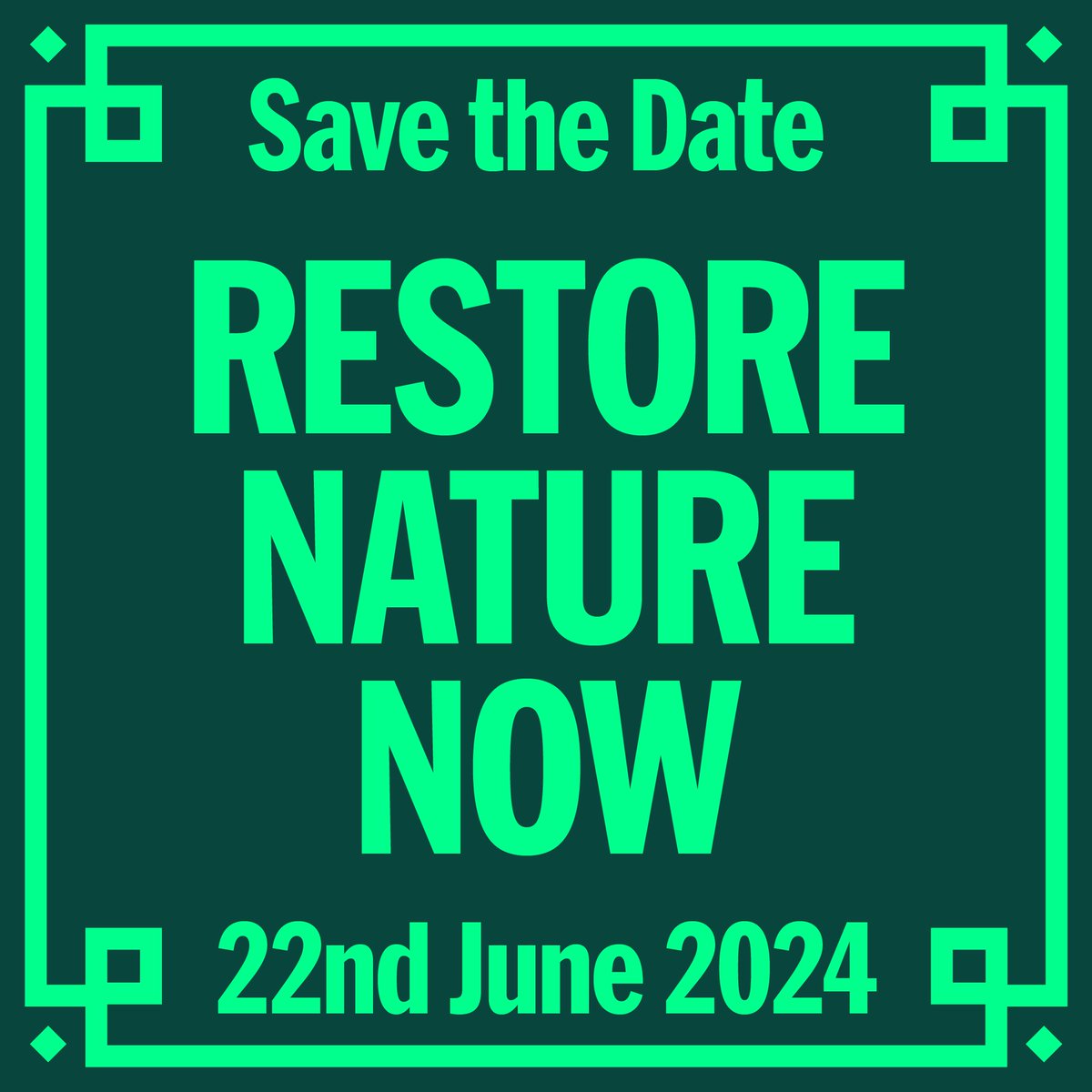 XRebellionUK's tweet photo. Wildlife &amp; climate campaigners are uniting for the biggest ever UK gathering for nature &amp; climate and to encourage all political parties to take action to "Restore Nature Now".

JOIN US: on Sat 22 June at midday as we march from Park Lane to Parliament Sq.

#HereComesEveryone https://t.co/u3ATTkuswu