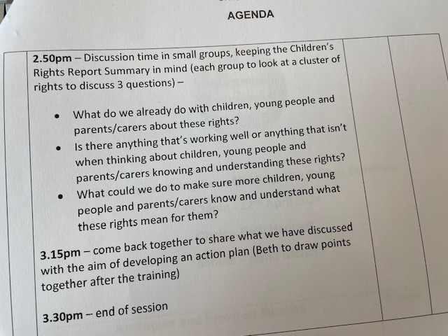 Exploring how we embed Children's Rights in our work across the service! #CPD #UNCRC #Childrensrights