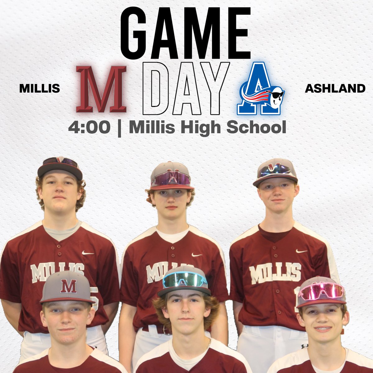 Game Day! Millis Mohawks are home facing the Ashland Clockers. Junior, Talon Shepardson starting on the mound. 📅 Wednesday 4/24 ⚾️ 4:00 📍 Millis High School @MillisAthletics @ClockerAD @MetroWestSports @TVLSportsMa