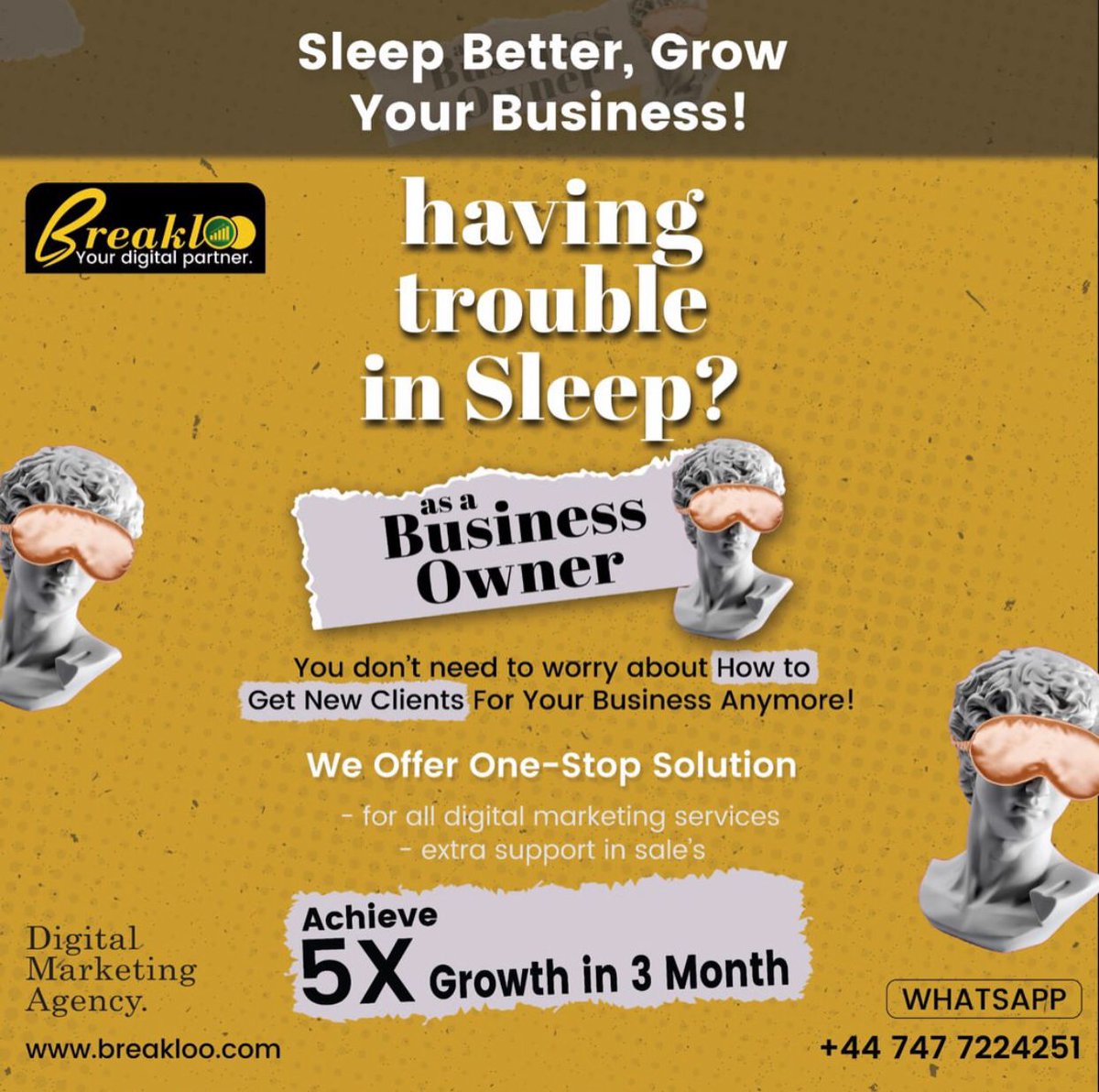 Want to know hpow Breakloo Digital Ltd will help you achieve 5x growth in 3 months?  Connect today &amp; harness your full potential with Breakloo Digital Limited🍵...!  breakloo.com. . #marketing #digitalmarketeing #howmarketingwork #rich #success #sales #business #sell