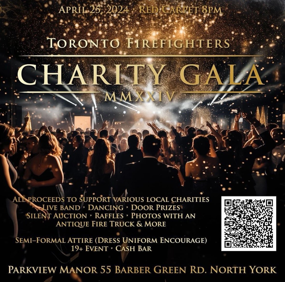The TPFFA Charity Gala is tomorrow night. Open to the public, there are still some tickets left, use the QR code. See you tomorrow.