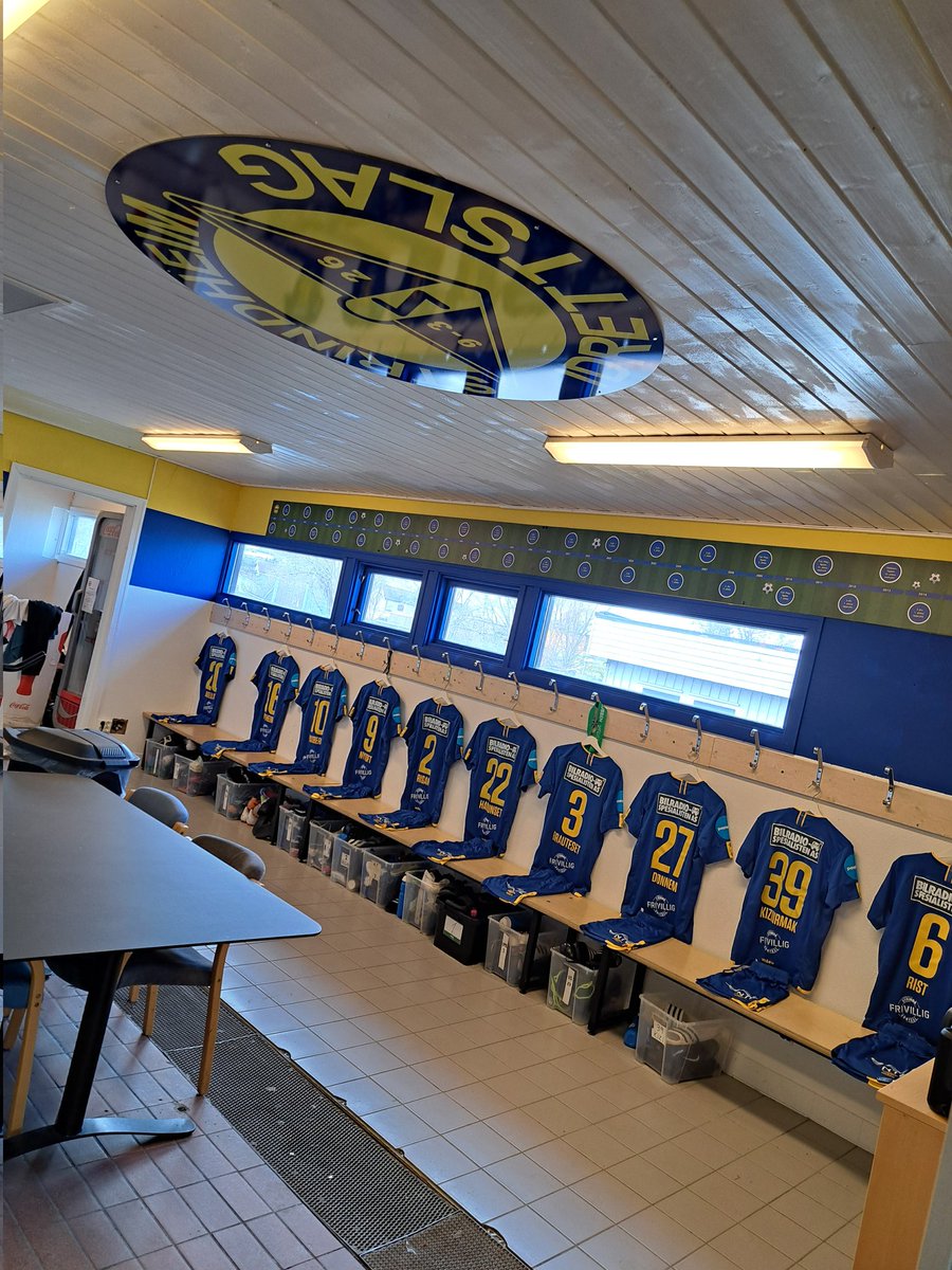 StrindheimTF's tweet image. Garderoben er klar 💪