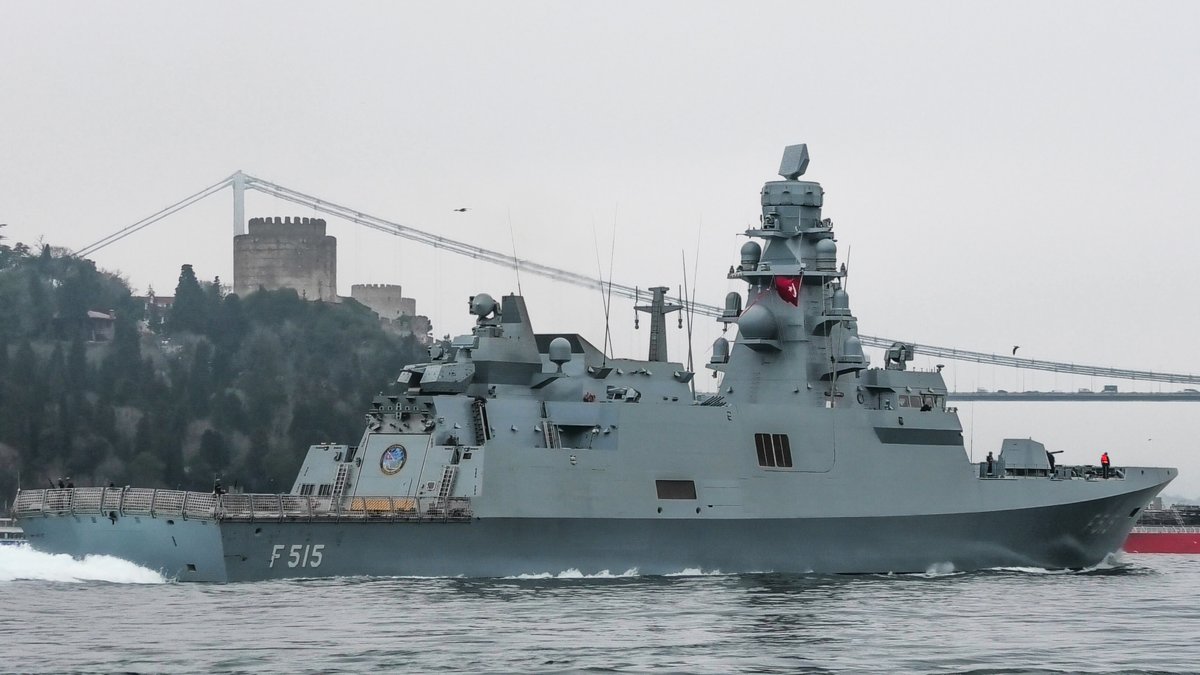 🇹🇷 Deniz Kuvvetleri Komutanlığı İstanbul Tersane Komutanı Tuğamiral Recep Erdinç Yetkin: '23 Ocak 2021'de denize indirilen TCG İstanbul fırkateynimiz, 19 Ocak 2024 tarihi itibarıyla teslim edilmiştir. Yaklaşık bir ay içerisinde tamamen donanmamıza katılmasını bekliyoruz.' Gemi,