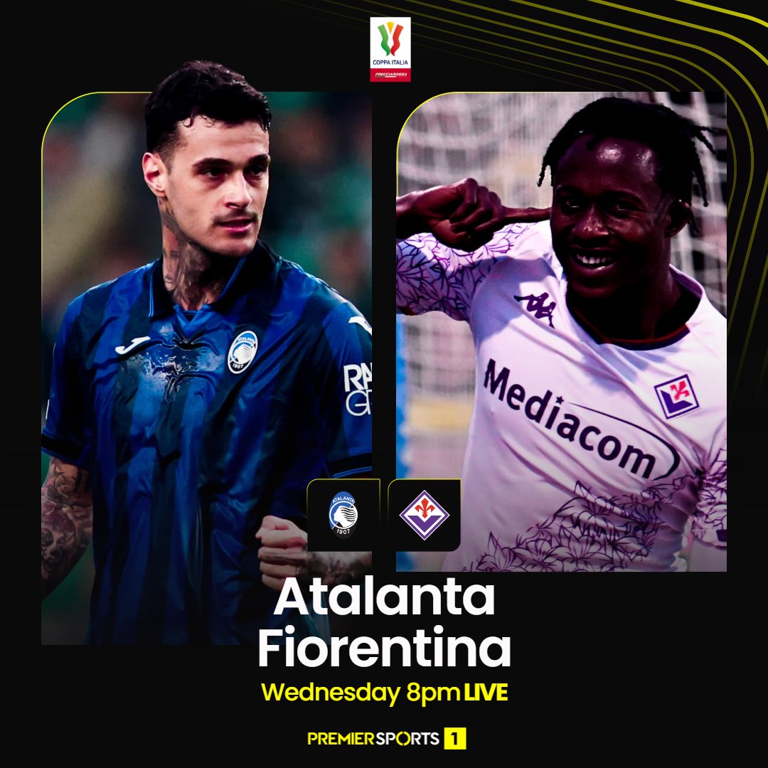 Juventus lie in wait as the Viola take a one goal first leg advantage to Bergamo for this Coppa Italia Semi-Final 🏆🇮🇹 ⚫🔵 Atalanta v Fiorentina 🟣 Watch it live from 8pm tonight on Premier Sports 1 📺