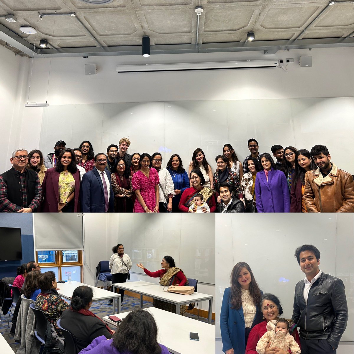 Sama and her grandma Dr. Anamika Anamika gifted us all a beautiful evening of poetry at @SOAS last evening. Thanks to all who joined and made this evening special. P.S. It was Sama’s first lecture and she beamed with pride as her grandma mesmerized the room. P.P.S. She is 90…