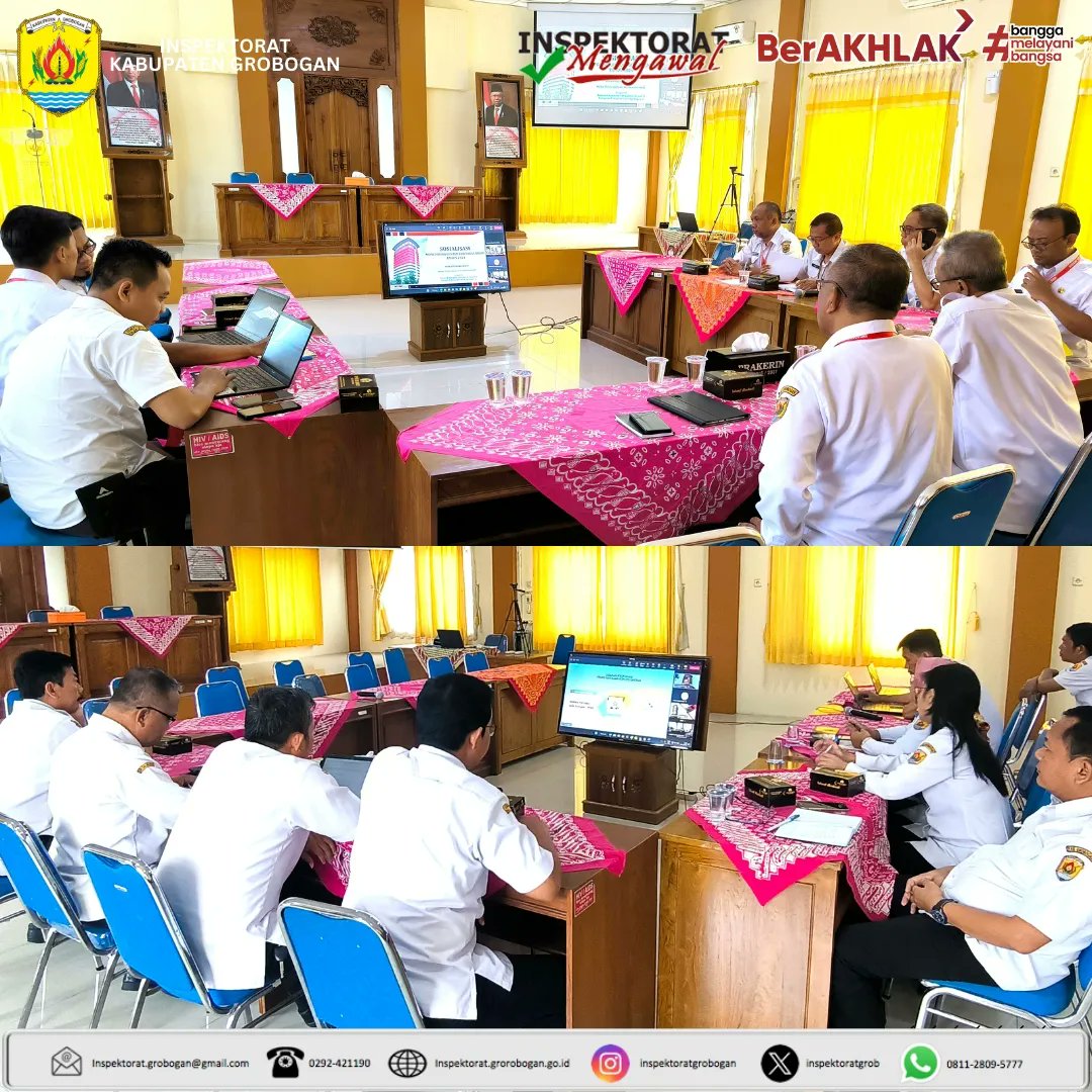 inspektoratgrob's tweet image. Inspektorat Kab.Grobogan bersama OPD terkait mengikuti sosialisasi area, indikator, Dan sub indikator MCP thn 2024 secara online yg diselenggarakan oleh KPK RI Direktorat Koord. dan Supervisi Wil. III di Aula Inspektorat Kab. Grobogan, 24 April 2024.
@MochSusilo1
#mcp2024 #kpkri