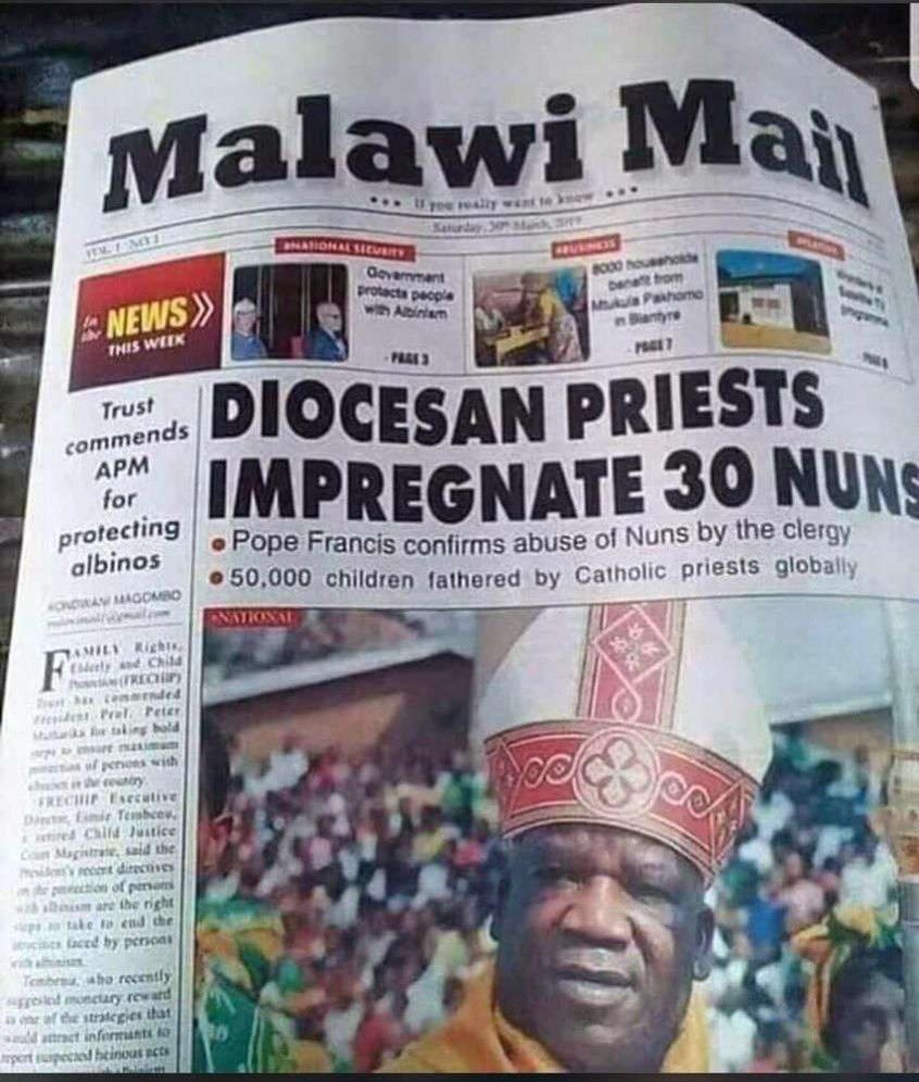 I posted here what I saw in the bus, zealot catholics abused me, others defended like they were defending God, including one Oldman #ASSNO supporter on this street who thinks he can advise everyone. He told me to delete and ask for forgiveness. Now let him go to Malawi. 🤣🤣🤣