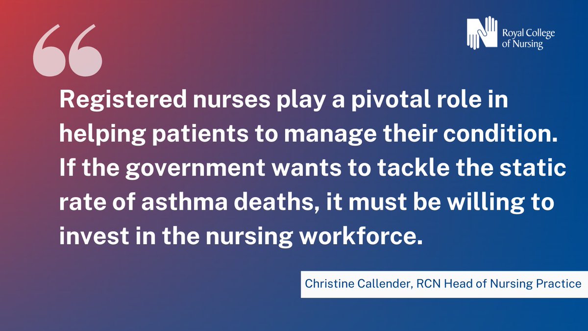 NEW | @asthmalunguk reveal 2 out of 3 asthma deaths could be avoided with better care. This is a shocking statistic which should serve as a wake up call to ministers to act now and invest in the staffing needed to avoid these preventable tragedies.