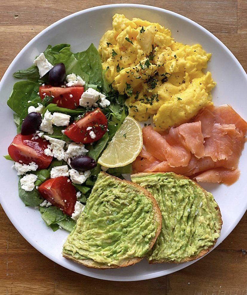 High protein lunch 🥗 🍳 🥑