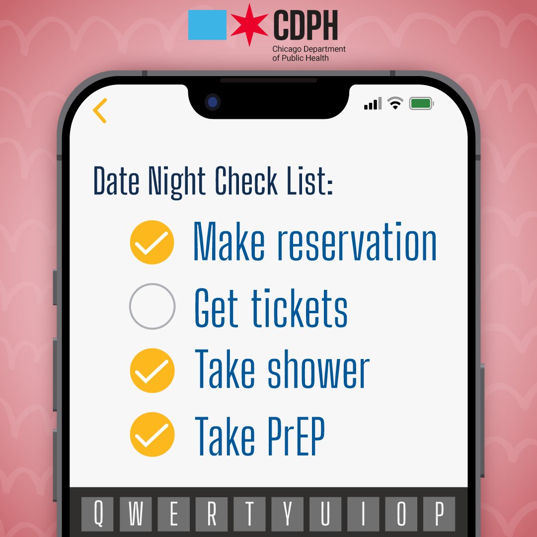 ChiPublicHealth's tweet image. It’s STI Awareness Month and CDPH recommends:
From PrEP to Doxy-PEP, make sure you're covered before, during, and after sex to prevent STIs.
Find out more at chicago.gov/city/en/depts/…
#PrEP #Doxy-PEP #STIAwarenessMonth #PreventSTI