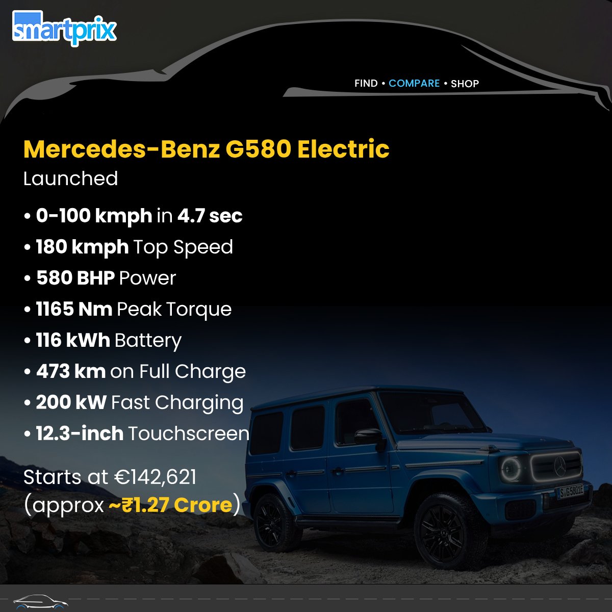 Mercedes-Benz electric G-Wagon unveiled globally #MercedesBenz #MercedesBenzGWagon #GWagon