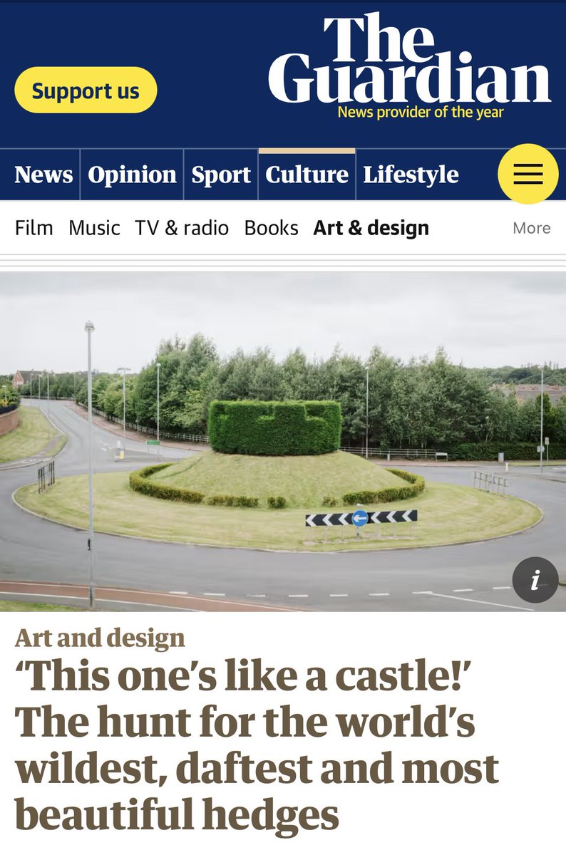 Amazing! Congratulations to @gardnergareth for having this featured in @guardianculture So proud to be associated with this exhibition. #closetothehedge #garethgardnergallery